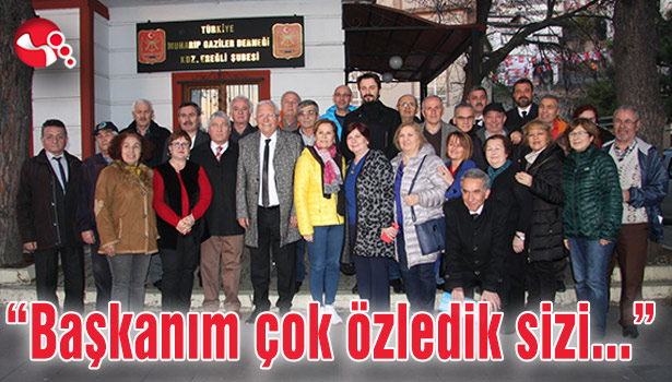 "Başkanım çok özledik sizi, sizin gelmenizi çok özledik..."