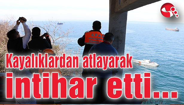 Kayalıklardan atlayarak intihar etti...