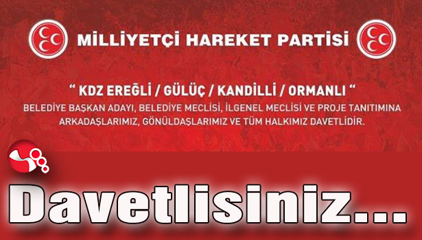 MHP Aday Tanıtım Toplantısı düzenliyor...