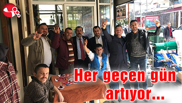 MHP'ye ilgi her geçen gün artıyor...