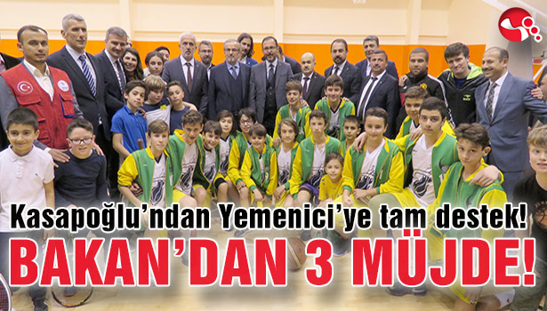 BAKAN'DAN AKÇAKOCA'YA 3 MÜJDE!