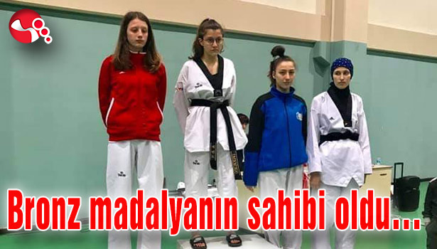 Bronz madalyanın sahibi oldu...