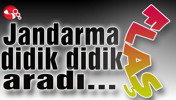 Jandarma didik didik aradı...