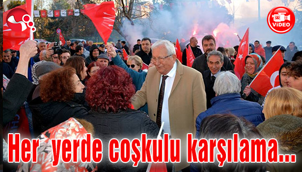 Her yerde coşkulu karşılama...