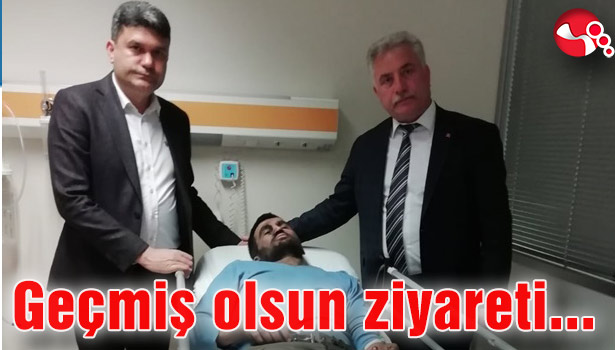 Demirtürk'ten kaza geçiren maden işçilerine ziyaret