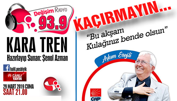 Halil Posbıyık Kara Tren'e katılacak...