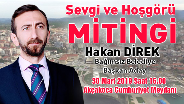 Hakan Direk'ten "Sevgi ve Hoşgörü" mitingi...