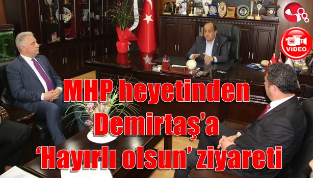 Mhp heyetinden Demirtaş'a 'hayırlı olsun' ziyareti