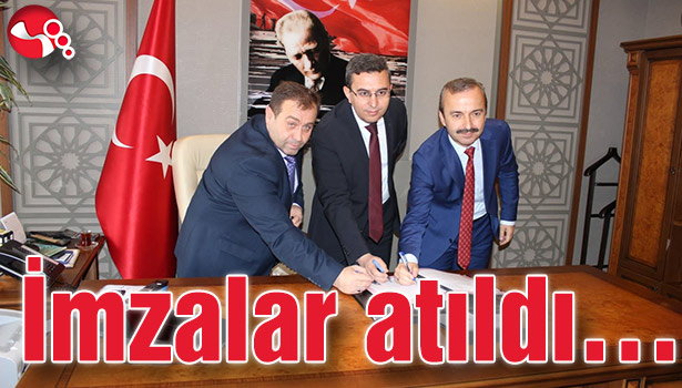 İmzalar atıldı...