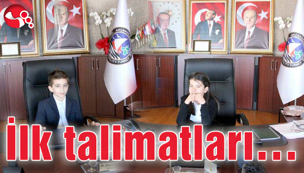 İlk talimatları...