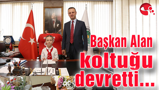 Başkan Alan koltuğu devretti...