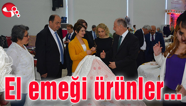 El emeği ürünler sergilendi...