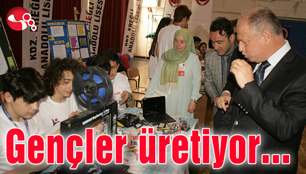 Gençler üretiyor...