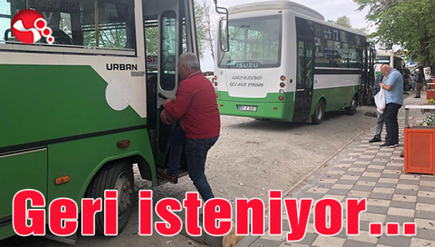 Otobüs durakları geri isteniyor...