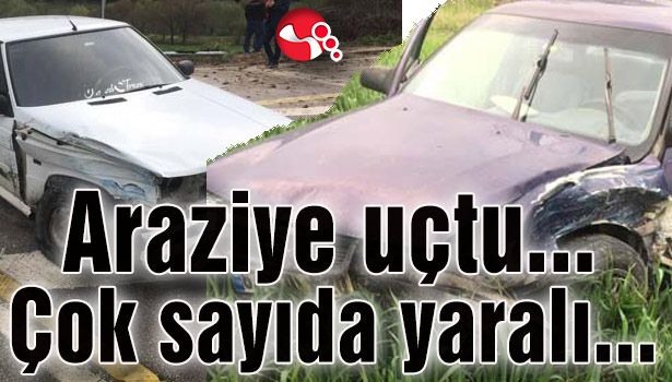 Araziye uçtu... Çok sayıda yaralı...