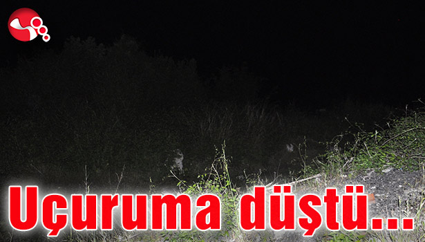 Genç kız uçuruma düştü...