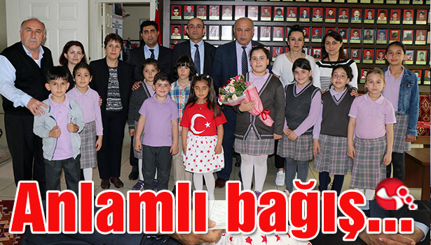 Öğrenciden anlamlı bağış...