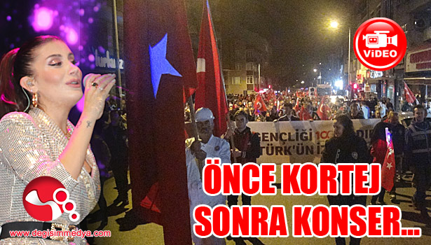 Önce kortej, sonra Konser...
