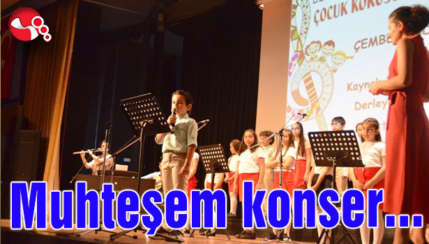 Çocuk Korosu'ndan muhteşem konser...