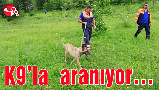 K9 köpeğiyle aranıyor...