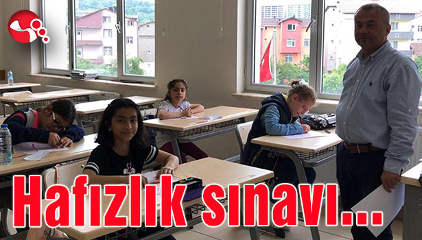 Hafızlık sınavı...