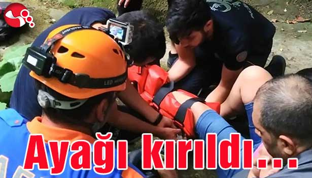 Ayağı kırıldı...