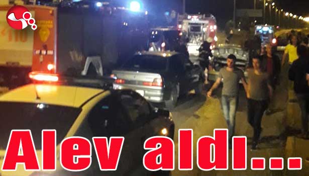 Seyir halindeyken alev aldı...