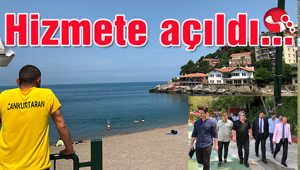 Kapuz Plajı halkın hizmetine açıldı...