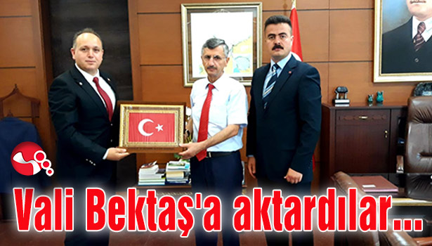 Vali Bektaş'a aktardılar...