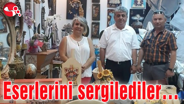 Eserlerini sergilediler...