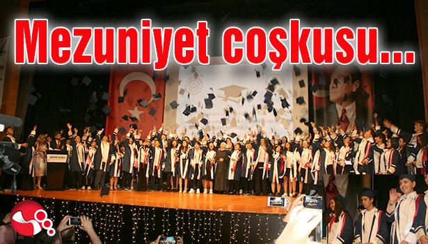 Nurdan ve Ahmet Orhan Oğuz Ortaokulu'nda mezuniyet coşkusu...