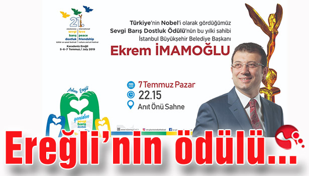 Ereğli'nin Ödülü...