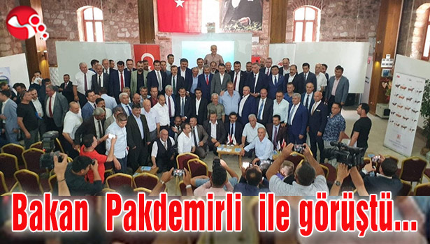Tarım ve Orman Bakanı Pakdemirli ile görüştü...