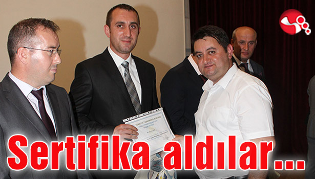 Nezaretçiler sertifika aldılar...