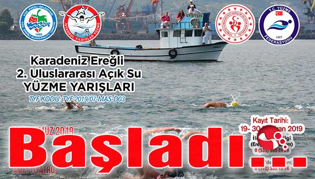 Açık su yüzme yarışı kayıtları başladı