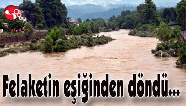 Alaplı felaketin eşiğinden döndü...