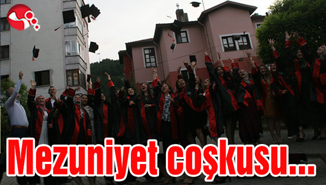 Mezuniyet coşkusu...