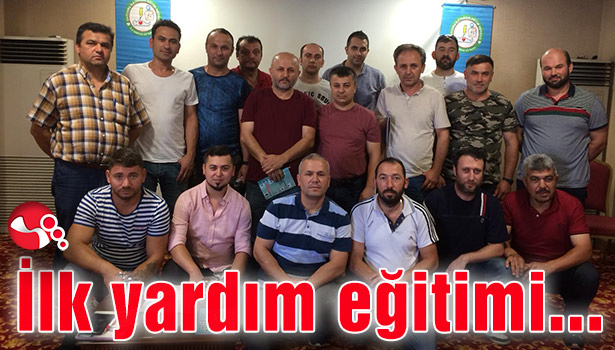 OSB çalışanlarına ilk yardım eğitimi...