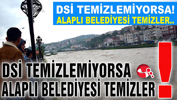 DSİ TEMİZLEMİYORSA! ALAPLI BELEDİYESİ TEMİZLER!