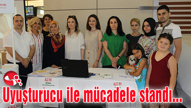 Uyuşturucu ile mücadele standı açıldı...