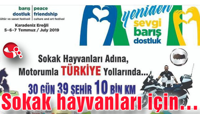 Sokak hayvanları için…
