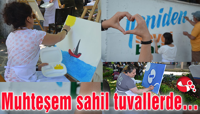 Muhteşem sahil tuvallerde…