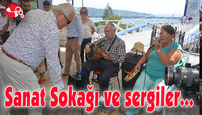 Sanat sokağı ve sergiler...