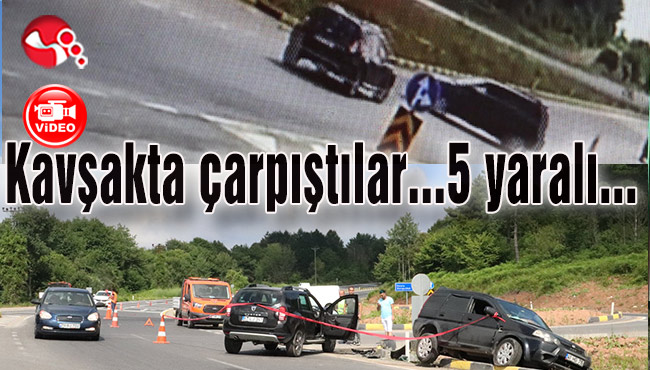 Kavşakta çarpıştılar… 5 yaralı var…