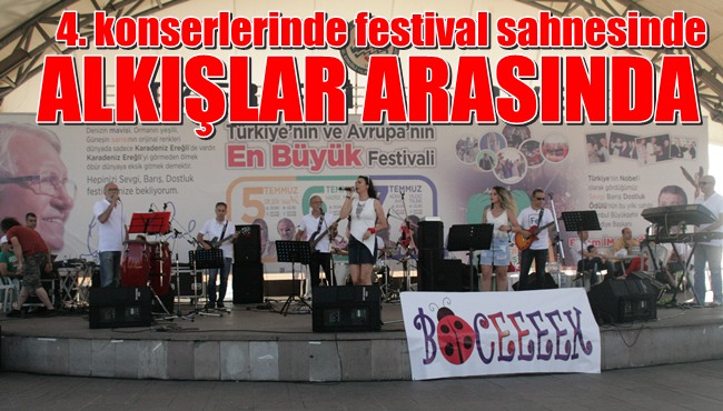 4. konserlerini amfitiyatroda verdiler… Festivale renk kattılar
