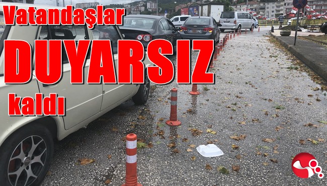 Vatandaşlar duyarsız kaldı