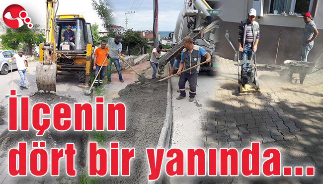 İlçenin dört bir yanında...