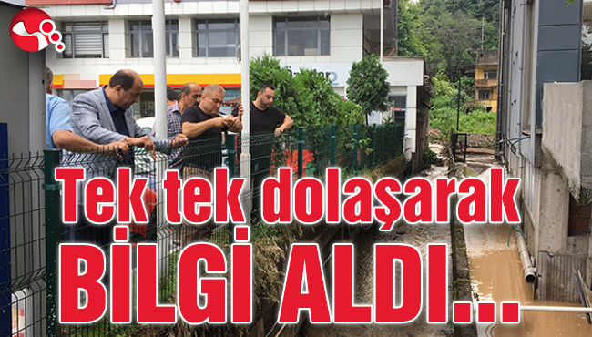 Tek tek dolaşarak bilgi aldı