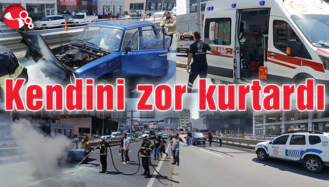 Kendini zor kurtardı