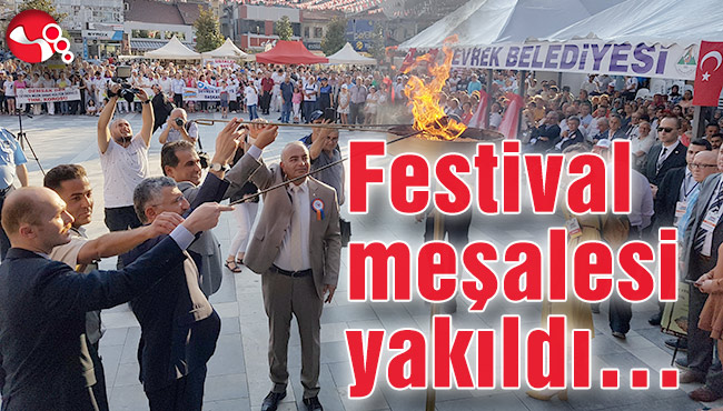 Festival meşalesi yakıldı…